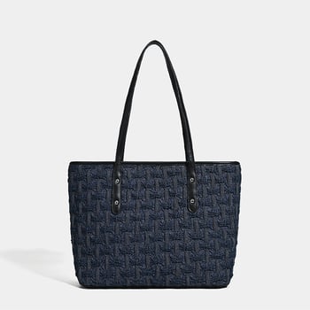 Ženska tote torba za svakodnevnu upotrebu, velikog kapaciteta, PU materijal, zatvaranje zipom, unutarnji džepovi: zip džep, džep za telefon, džep za dokumente