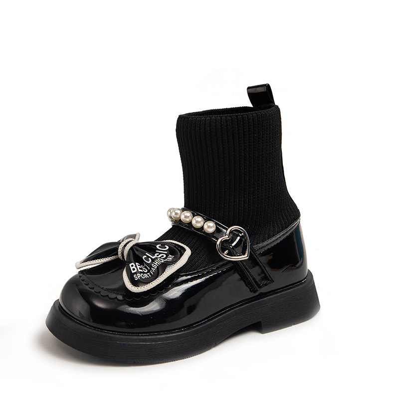 Dječje čarape čizme, prinčevski stil, za uzrast 7–16 godina, zimno-proljetno, PU ulošak, gumeni potplat