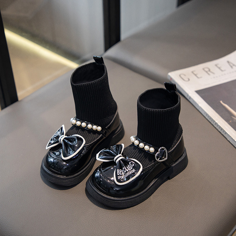 Dječje čarape čizme, prinčevski stil, za uzrast 7–16 godina, zimno-proljetno, PU ulošak, gumeni potplat