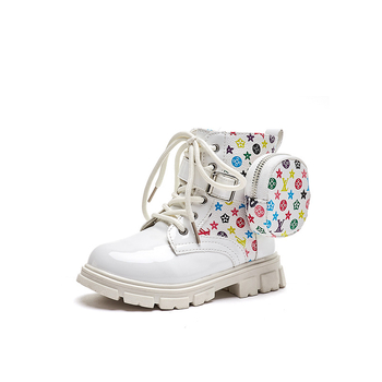 Lányoknak készült bakancs – Mikroszálas felsőrész, gumi talp, oldalsó cipzár, koreai stílus, PU talpbetét