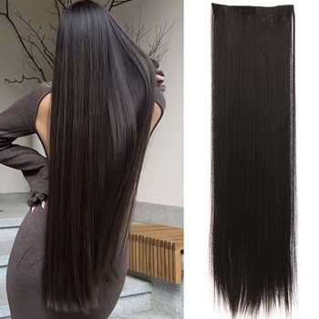 Jinyilai wig - Proširenja za kosu ravna s kopčama, vlakno otporno na visoku temperaturu, mehanička obrada, različite duljine