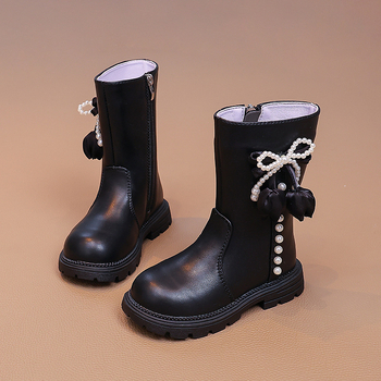 Lányoknak szóló Martin csizma divatos formában: felső rész szintetikus bőr, PU talp, oldalsó cipzár, alacsony szár, csúszásmentes és lélegző; 4–16 évesek számára; tavasz–ősz–tél