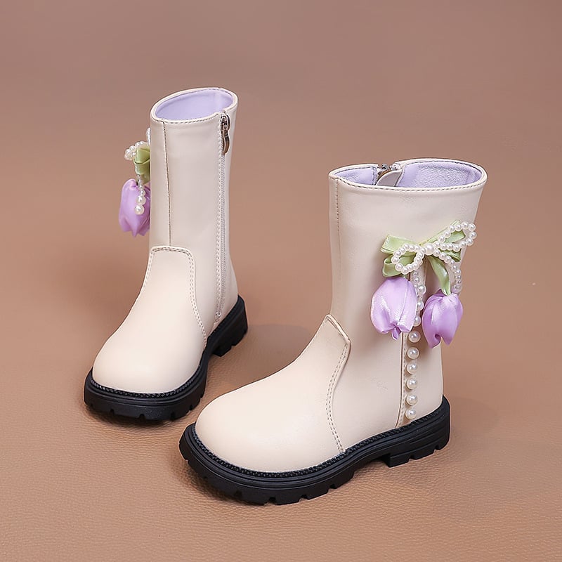 Lányoknak szóló Martin csizma divatos formában: felső rész szintetikus bőr, PU talp, oldalsó cipzár, alacsony szár, csúszásmentes és lélegző; 4–16 évesek számára; tavasz–ősz–tél