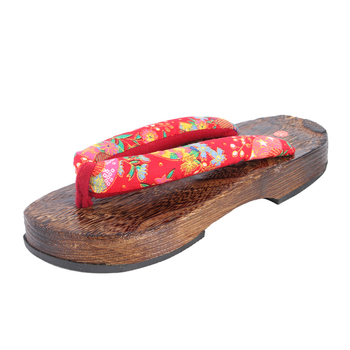 Női fa talpú papucs, anti kínai stílus, mindennapi slip-on szandálok, kötött felsőrész, textil bélés, EVA talp