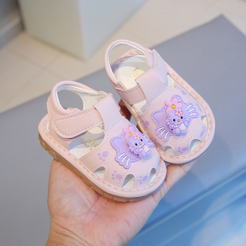 Dječje sandale za djevojčice - korejski stil, gornji materijal PU, dob 12-36 mjeseci