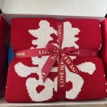 Cuvertură de nuntă din fibre acrilice, 500-799 g, potrivită pentru toate sezoanele, cuvertură din fir