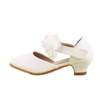 Princezine sandale za djevojčice, gornji dio od ultrafinog kože, Velcro zatvarač, gumena potplat, za djecu 7–12 godina