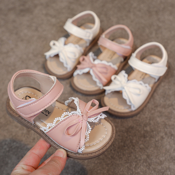 Dječje sandale princeze s Velcro kopčanjem, gornji materijal umjetna koža, gumena potplat, okrugli vrh, ljetna upotreba