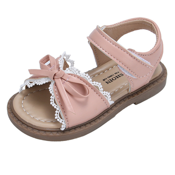 Dječje sandale princeze s Velcro kopčanjem, gornji materijal umjetna koža, gumena potplat, okrugli vrh, ljetna upotreba