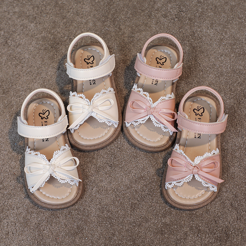 Dječje sandale princeze s Velcro kopčanjem, gornji materijal umjetna koža, gumena potplat, okrugli vrh, ljetna upotreba