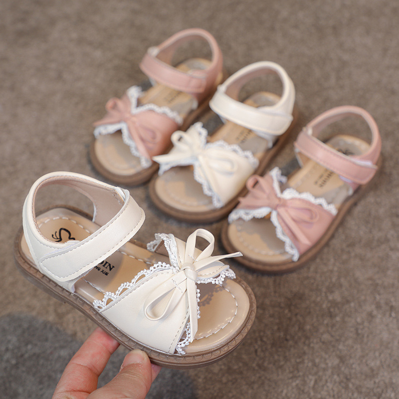 Dječje sandale princeze s Velcro kopčanjem, gornji materijal umjetna koža, gumena potplat, okrugli vrh, ljetna upotreba