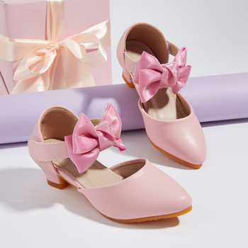 Dječje sandale s otvorenim dizajnom, gornji dio od ultrafine kože, Velcro zatvarač, gumena potplat, stil princeze, za djecu 4–12 godina