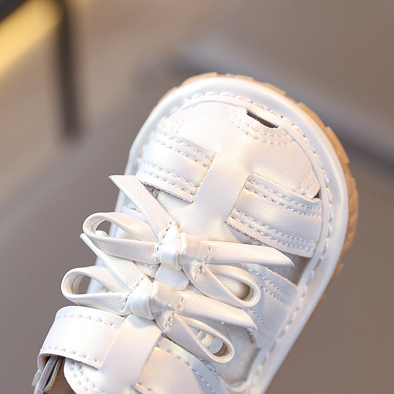 Lány Hercegnő Cipő - Koreai Stílus, Pillangó Csomó, Szintetikus Bőr, Légáteresztő, Csúszásmentes