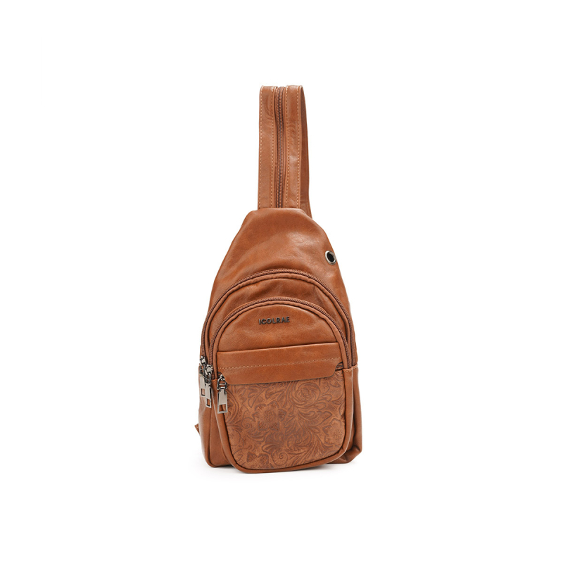 Ženska crossbody torba u euro-američkom vintage stilu, PU materijal, zatvarač, skrivena unutarnja džep, kod 60027