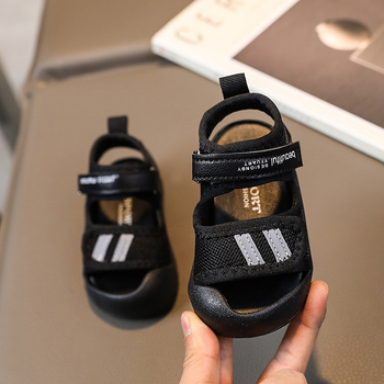 Unisex sandale za bebe i malu djecu, korejski stil, prozračni PU gornji dio, dob 12–36 mjeseci