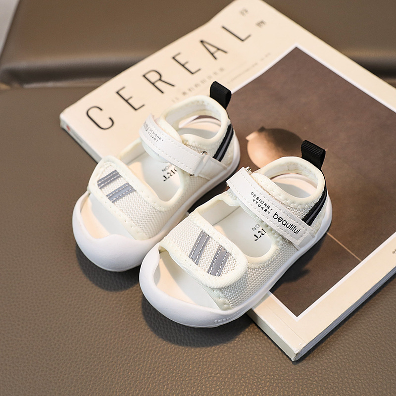 Unisex sandale za bebe i malu djecu, korejski stil, prozračni PU gornji dio, dob 12–36 mjeseci
