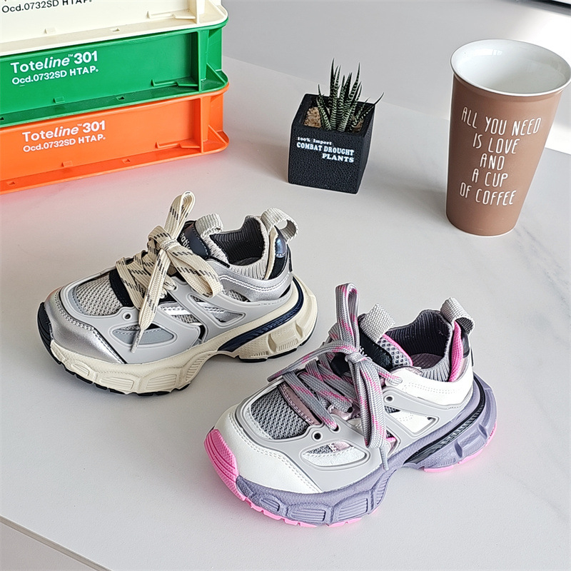 91003 Dječje tenisice, proljeće 2025, novi model, lagane sportske tenisice u stilu dad sneakers za dječake i djevojčice