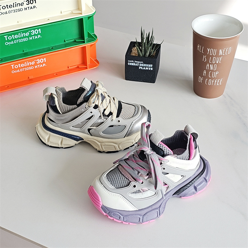 91003 Dječje tenisice, proljeće 2025, novi model, lagane sportske tenisice u stilu dad sneakers za dječake i djevojčice