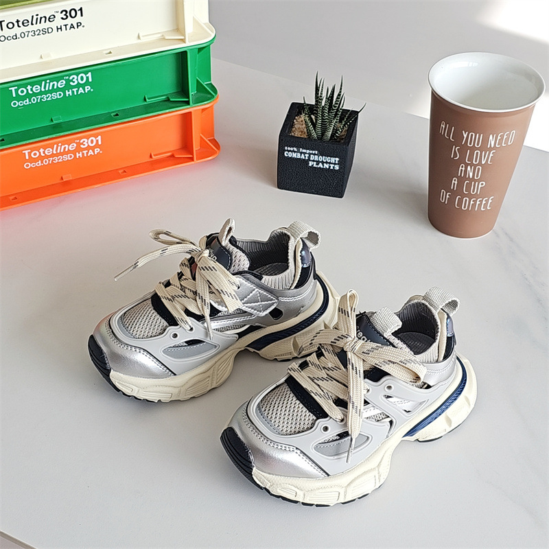 91003 Dječje tenisice, proljeće 2025, novi model, lagane sportske tenisice u stilu dad sneakers za dječake i djevojčice