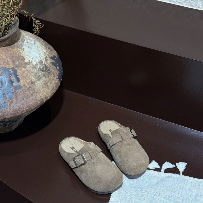 Dječje cipele od prave kože, stil brogue loafer, slip-on, gumena potplata, okrugli vrh
