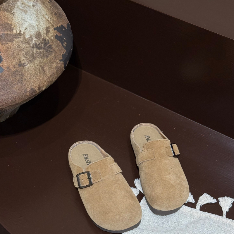 Dječje cipele od prave kože, stil brogue loafer, slip-on, gumena potplata, okrugli vrh