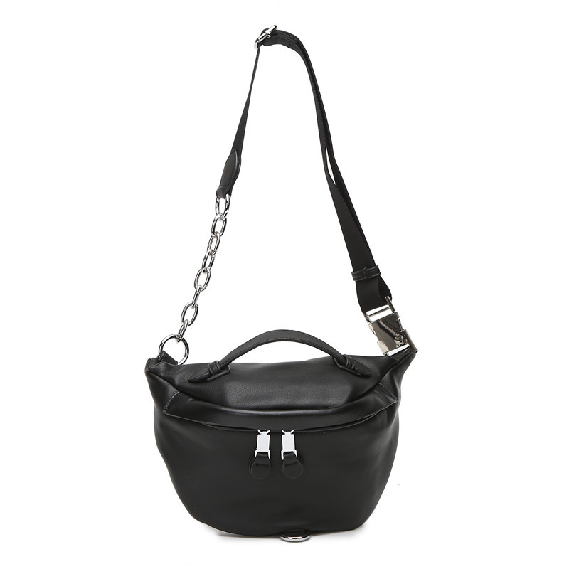 Fanny pack – ulični stil, pliš materijal, podstava od najlona, okruglog oblika, zatvaranje na zip