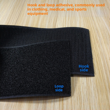 Bandă Velcro pentru fixare la cusut pe haine, încălțăminte și pălării; 50% nylon + 50% poliester.