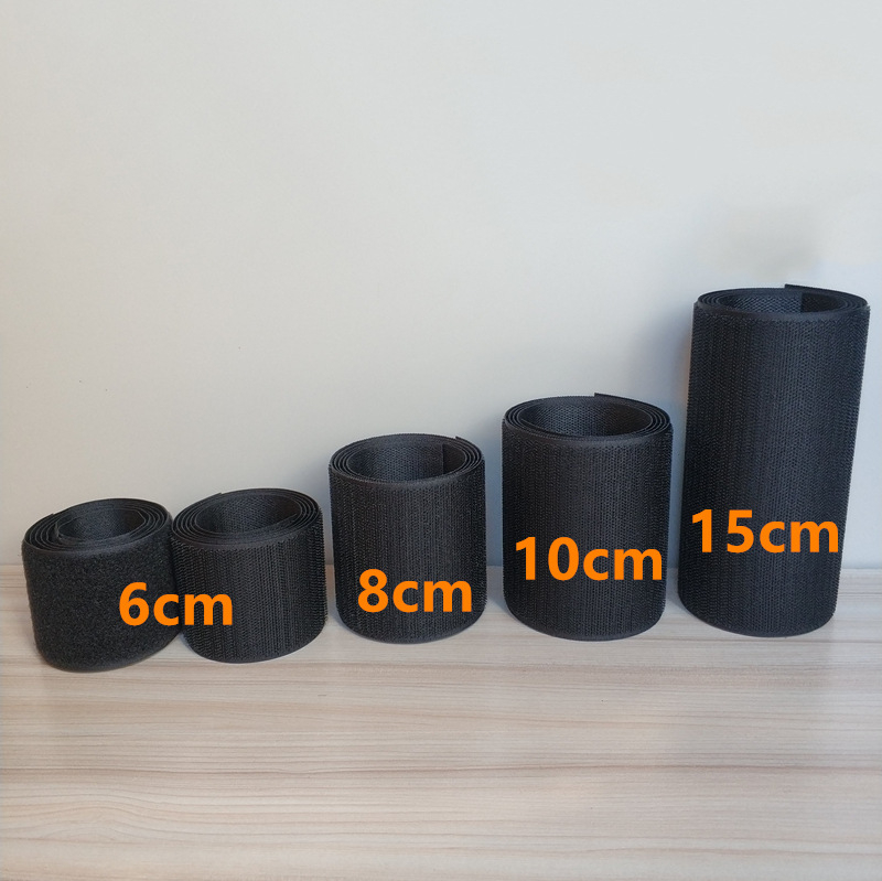 Bandă Velcro pentru fixare la cusut pe haine, încălțăminte și pălării; 50% nylon + 50% poliester.