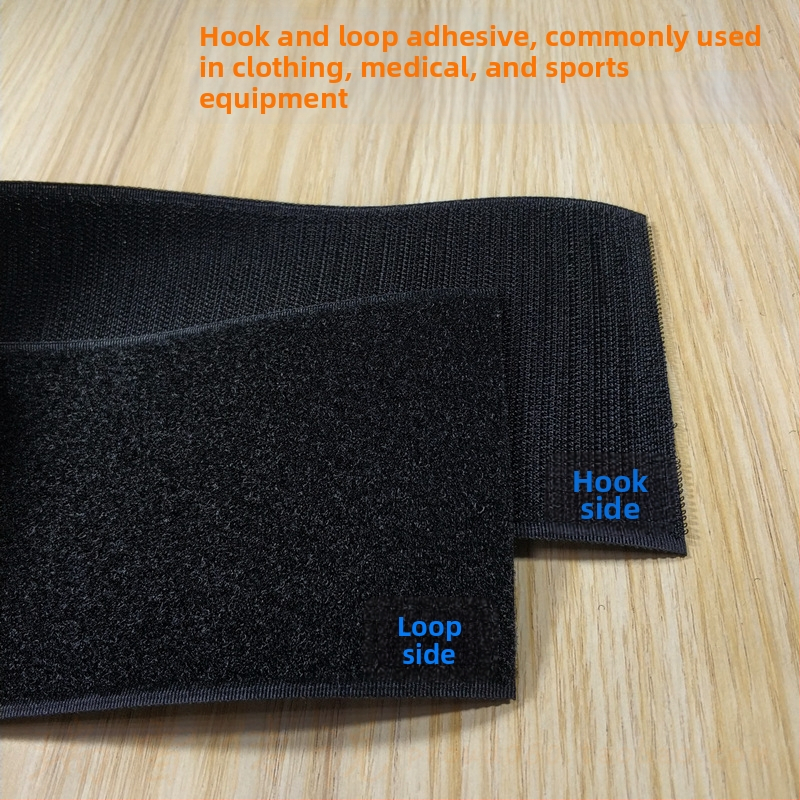 Bandă Velcro pentru fixare la cusut pe haine, încălțăminte și pălării; 50% nylon + 50% poliester.