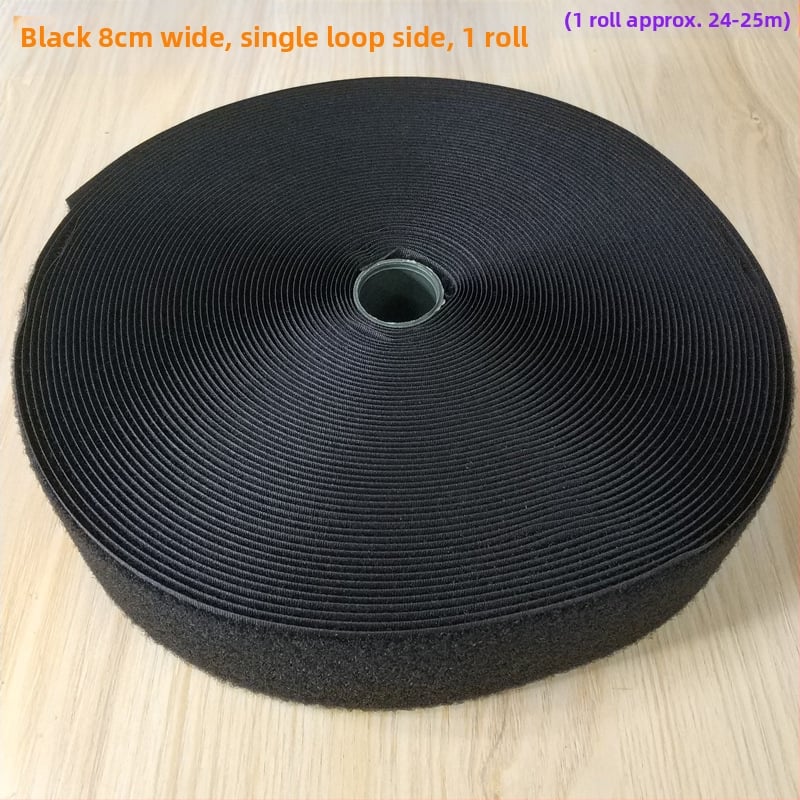 Bandă Velcro pentru fixare la cusut pe haine, încălțăminte și pălării; 50% nylon + 50% poliester.