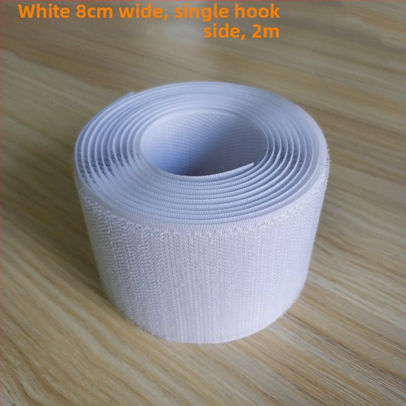 Bandă Velcro pentru fixare la cusut pe haine, încălțăminte și pălării; 50% nylon + 50% poliester.