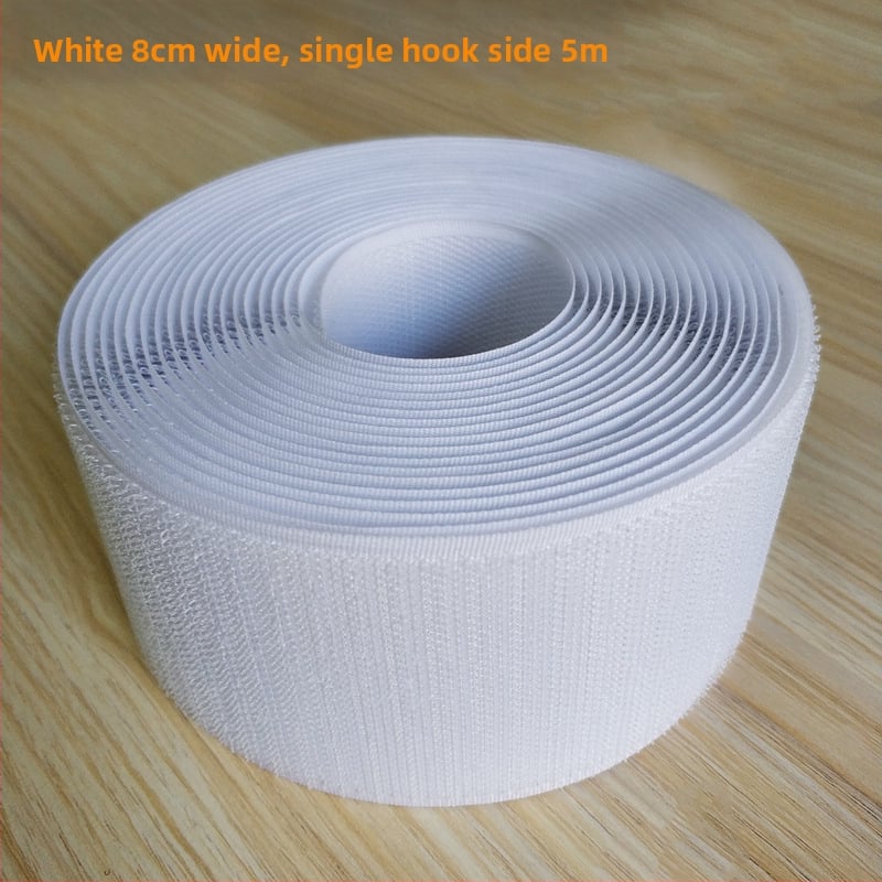 Bandă Velcro pentru fixare la cusut pe haine, încălțăminte și pălării; 50% nylon + 50% poliester.