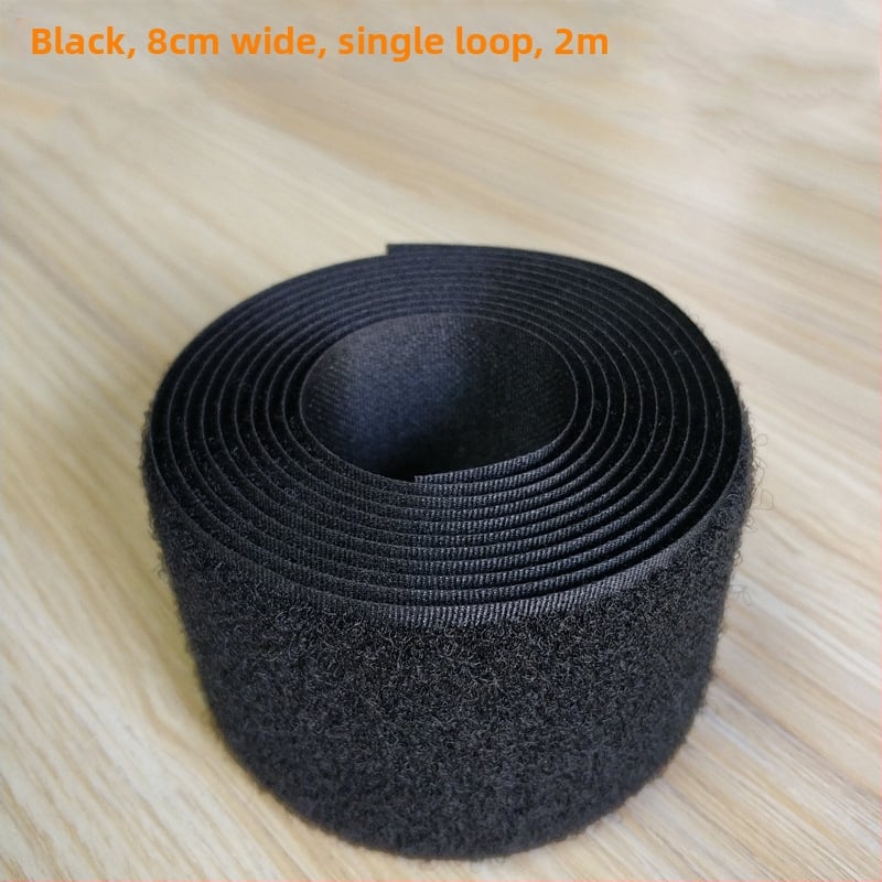 Bandă Velcro pentru fixare la cusut pe haine, încălțăminte și pălării; 50% nylon + 50% poliester.