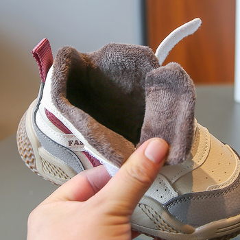 Dječje visoke zimske tenisice – lagane, tople, protuklizne, s Velcro zatvaračem, Unisex