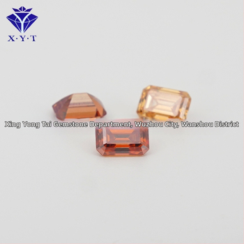 Xing Yong Tai Moissanite emerald-cut ορθογώνιος ελεύθερος λίθος, διαύγεια VVS, γυαλισμένος, τεχνητός πολύτιμος λίθος