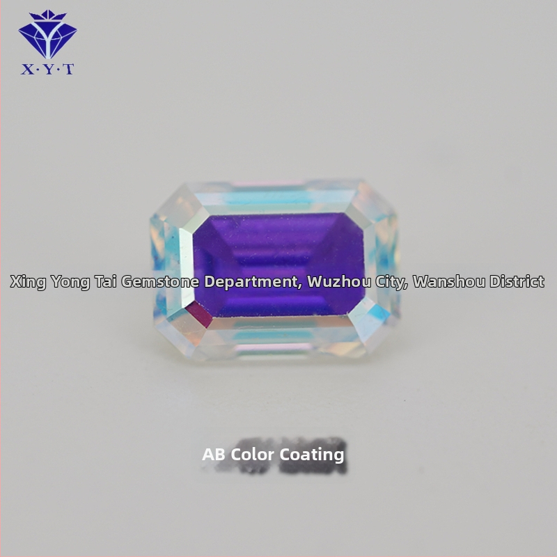 Xing Yong Tai Moissanite emerald-cut ορθογώνιος ελεύθερος λίθος, διαύγεια VVS, γυαλισμένος, τεχνητός πολύτιμος λίθος