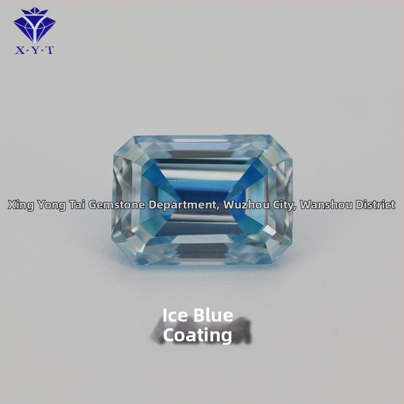 Xing Yong Tai Moissanite emerald-cut ορθογώνιος ελεύθερος λίθος, διαύγεια VVS, γυαλισμένος, τεχνητός πολύτιμος λίθος