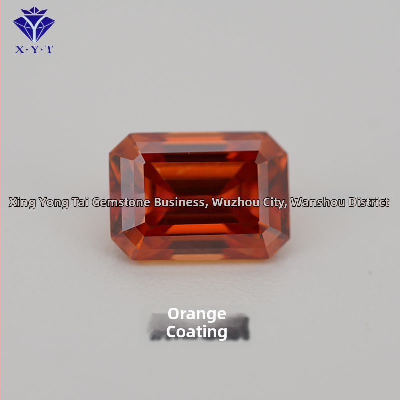 Xing Yong Tai Moissanite emerald-cut ορθογώνιος ελεύθερος λίθος, διαύγεια VVS, γυαλισμένος, τεχνητός πολύτιμος λίθος