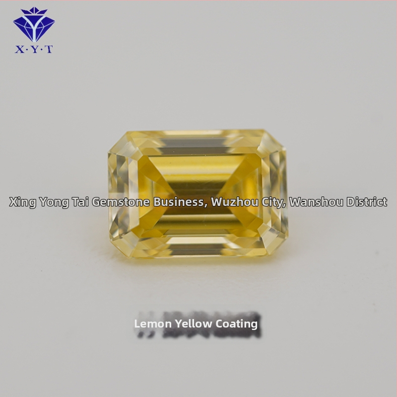 Xing Yong Tai Moissanite emerald-cut ορθογώνιος ελεύθερος λίθος, διαύγεια VVS, γυαλισμένος, τεχνητός πολύτιμος λίθος