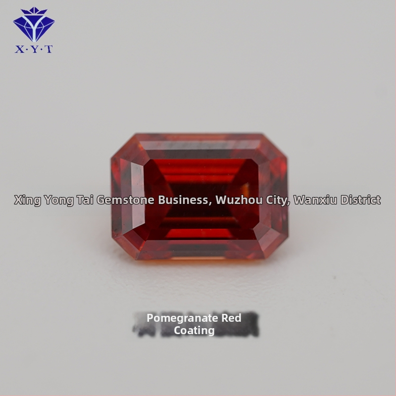 Xing Yong Tai Moissanite emerald-cut ορθογώνιος ελεύθερος λίθος, διαύγεια VVS, γυαλισμένος, τεχνητός πολύτιμος λίθος