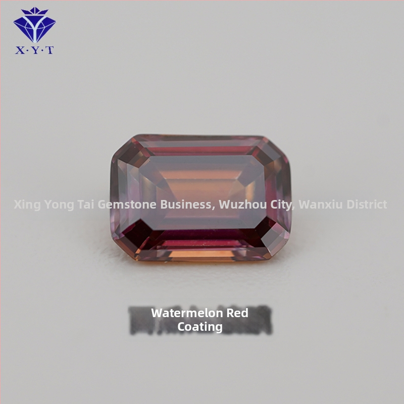 Xing Yong Tai Moissanite emerald-cut ορθογώνιος ελεύθερος λίθος, διαύγεια VVS, γυαλισμένος, τεχνητός πολύτιμος λίθος