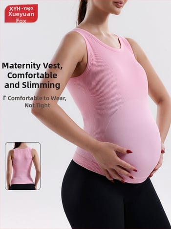 Τοπ γιόγκα για εγκυμοσύνη με ενσωματωμένες cups και σπειροειδείς ιμάντες, υψηλή ελαστικότητα, без σύρμα, ύφασμα που απομακρύνει την υγρασία, 90% νάιλον / 10% σπάντεξ, με επένδυση για το στήθος, μοντέλο 2025, για γυναίκες