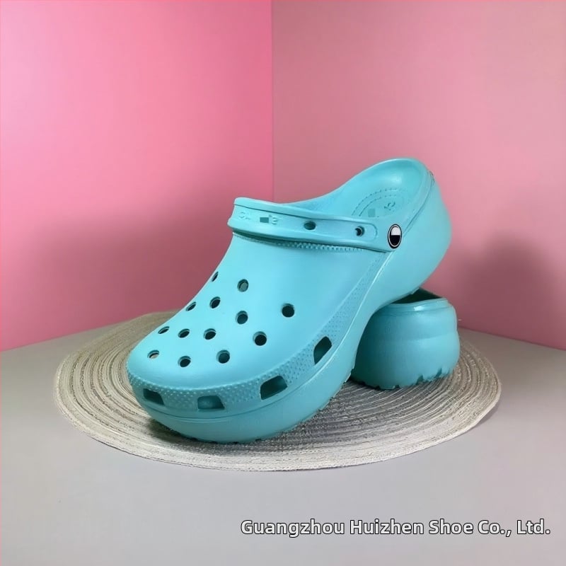 Női Cloud papucs EVA talppal, vastag talp 3 cm+, felső EVA, belső magasságnövelés 4–5 cm, légáteresztő és csúszásmentes