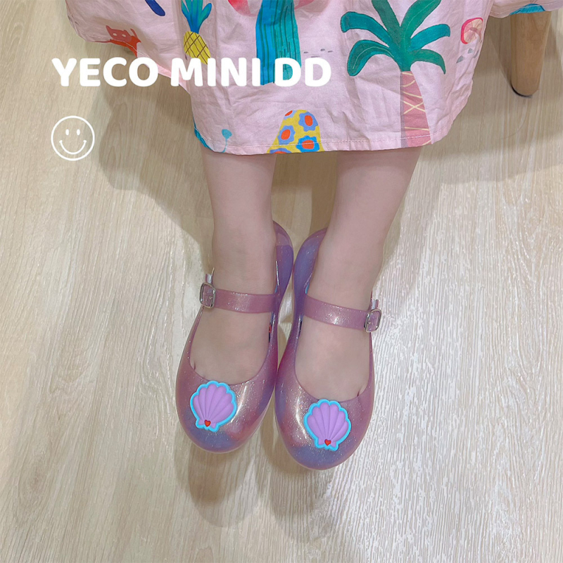 Dječje princeza sandale – Hey MINI DD, gornji materijal PVC; potplat PVC; zatvarač Velcro; uzorak Shell princess