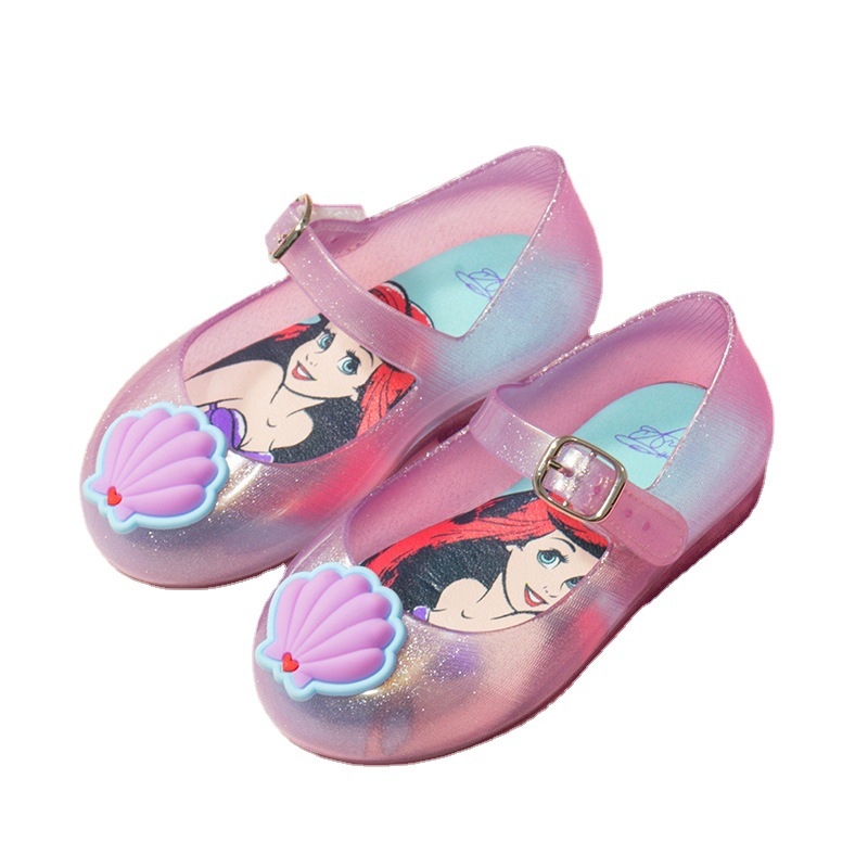 Dječje princeza sandale – Hey MINI DD, gornji materijal PVC; potplat PVC; zatvarač Velcro; uzorak Shell princess