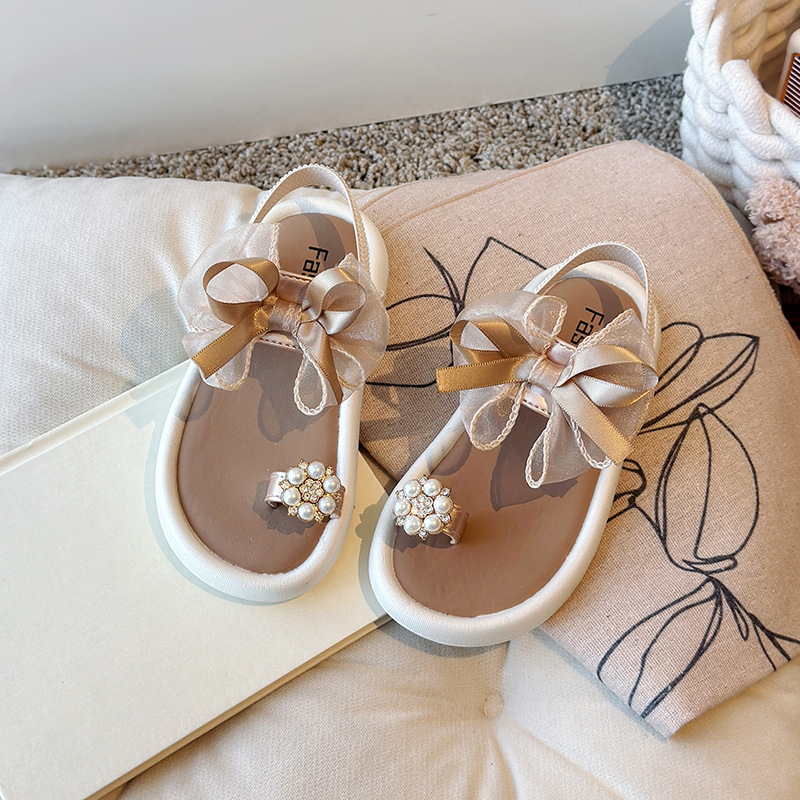 Sandale princeze za djevojčice - gornji dio od umjetne kože, gumeni potplat, Velcro kopča, ljetni model 2025, casual stil