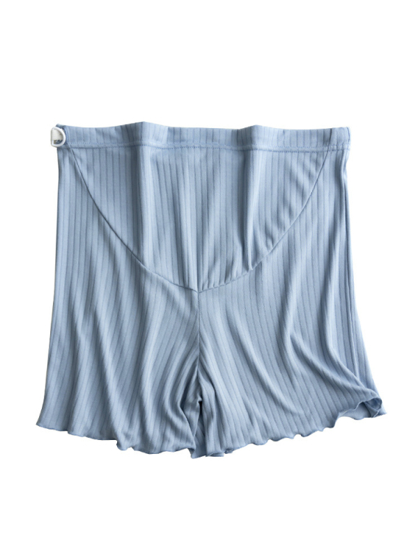 Shorturi pentru gravide, țesătură Ice Silk subțire, respirabile, croială lejeră, viscoză cu spandex