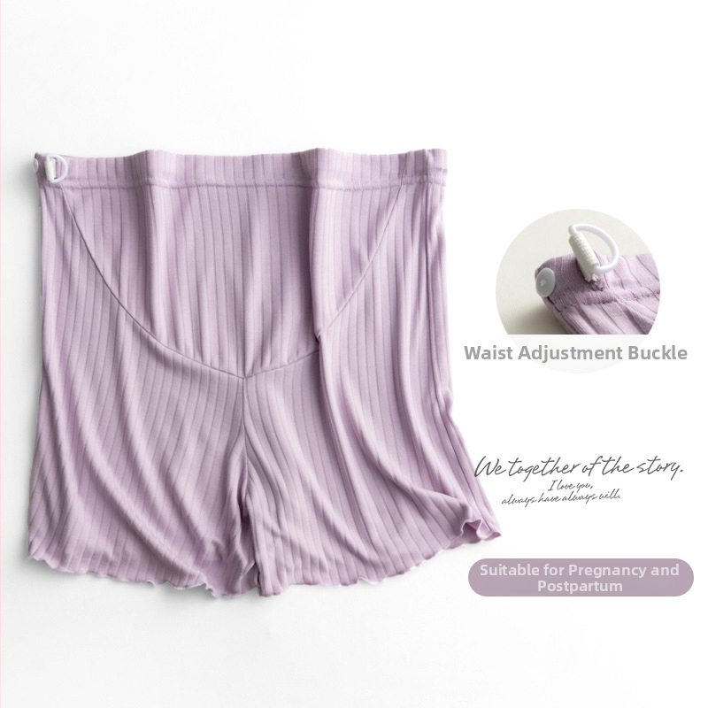 Tehotenské šortky na leto, tenký Ice Silk materiál, priedušné, voľný strih, viskóza so spandexom