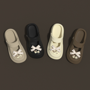 Női EVA perforált szandálok, körülbelül 8 cm vastag talppal, lélegzőek, növelik a magasságot, EVA felsőrész, injektált talp