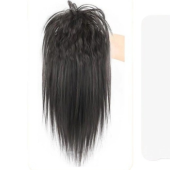 Klip-in ekstenzija za rep, ravni stil, ručna izrada, materijal kose: visoko temperirana svila, model Latin Curly Ponytail